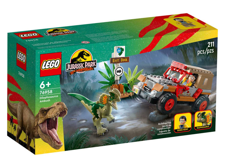 LEGO Jurassic World 76958 Засада Дилофозавра, конструктор ЛЕГО - фото 2 - id-p112811972
