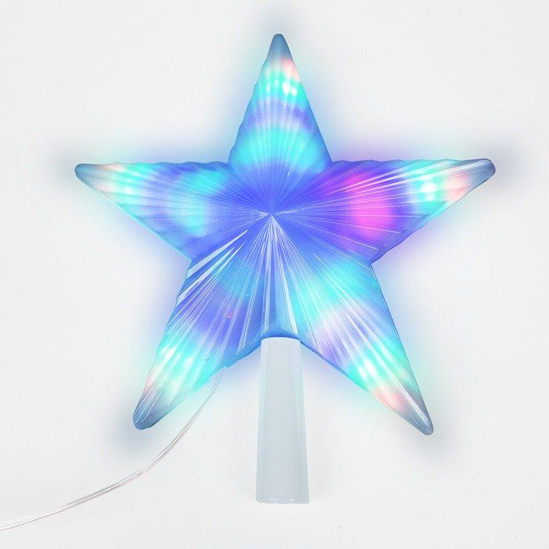 Фигура светодиодная Звезда на елку цвет: RGB, 31 LED, 22 см - фото 2 - id-p112787003