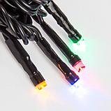 Гирлянда Твинкл Лайт 10 м, 100 LED МУЛЬТИКОЛОР (RGYB), черный ПВХ, IP65, динамика, 230В соединяется NEON-NIGHT, фото 4