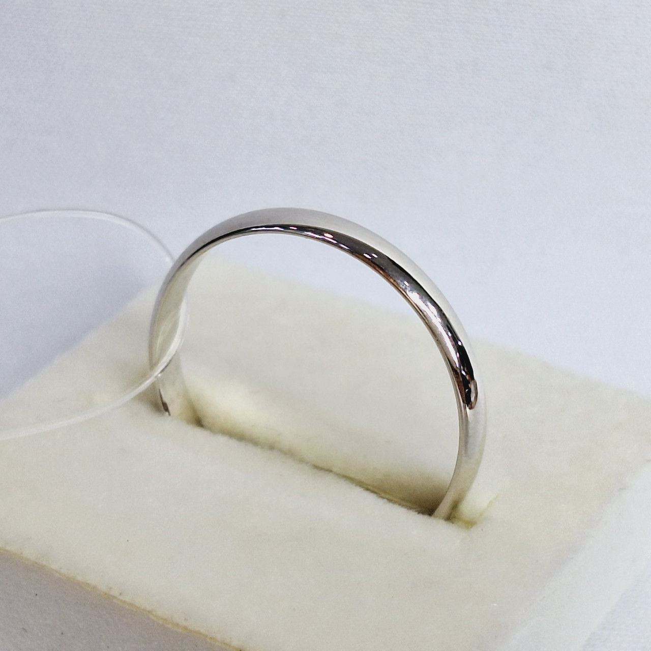Серебряное обручальное кольцо Aquamarine 50345.5 покрыто родием коллекц. Love story - фото 2 - id-p102794144