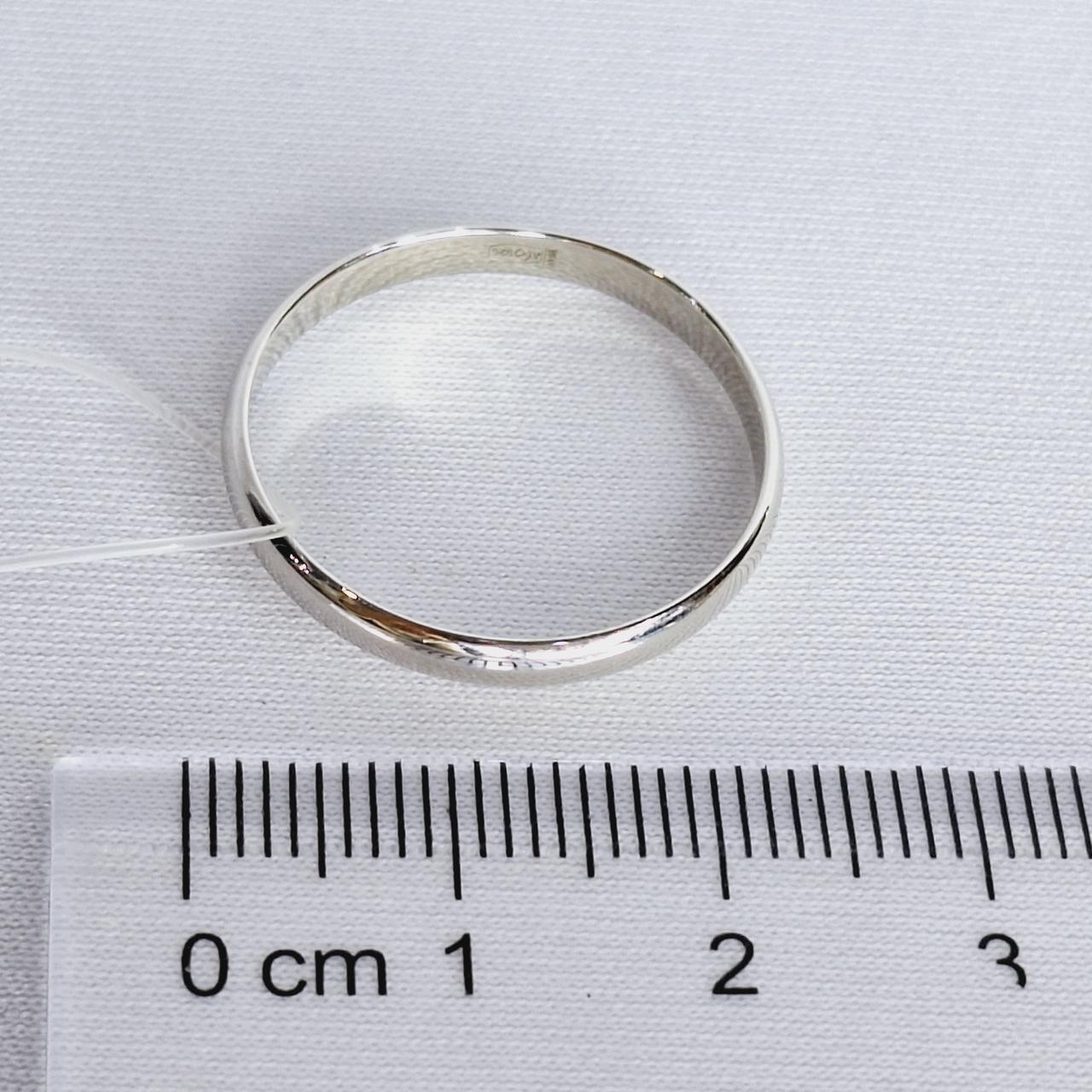 Серебряное обручальное кольцо Aquamarine 50345.5 покрыто родием коллекц. Love story - фото 3 - id-p102794144