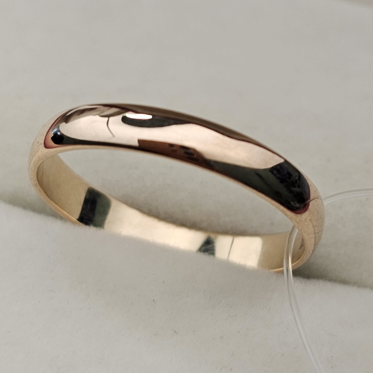 Обручальное кольцо 1,53гр, размер 15,5 к/з 585 проба 3мм - фото 6 - id-p112813393