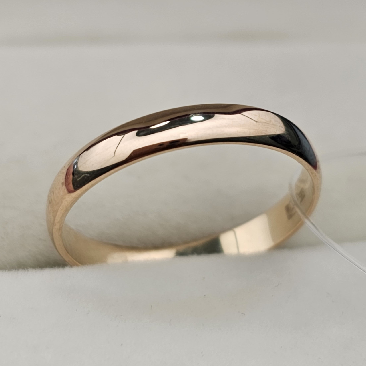 Обручальное кольцо 1,53гр, размер 15,5 к/з 585 проба 3мм - фото 7 - id-p112813393