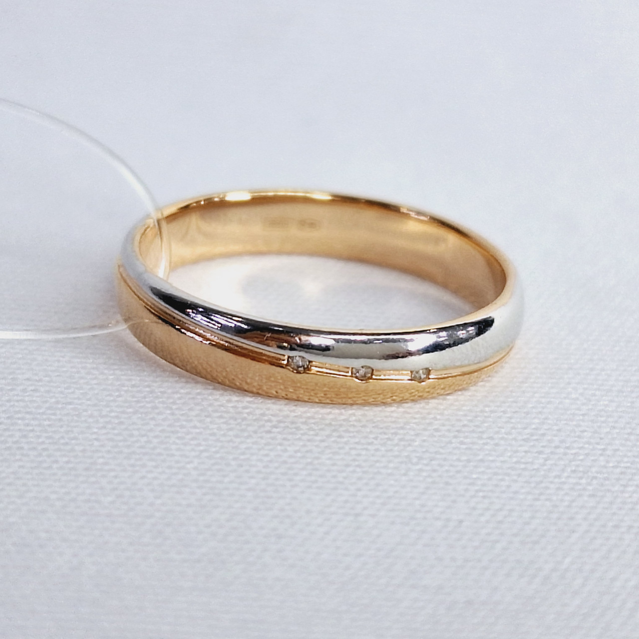 Обручальное кольцо из золочёного серебра с бриллиантами SOKOLOV 87010093 позолота - фото 4 - id-p103404812