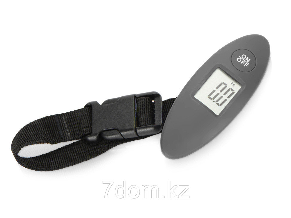 Багажные весы с покрытием soft touch Gravity, серый, фото 1