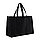 Большая сумка-шоппер VINGA Hilo из переработанного неокрашенного канваса AWARE™, 400 г/м², черный; , Длина, фото 2