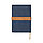 Блокнот VINGA Bosler из переработанного канваса RCS, 80 г/м², темно-синий; , Длина 21,5 см., ширина 14,5 см.,, фото 2