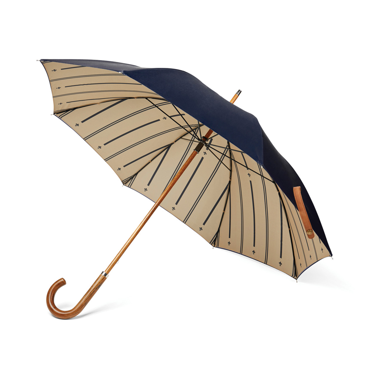 Зонт VINGA Bosler из rPET AWARE™, d106 см, темно-синий; , Длина 89 см., высота 89 см., диаметр 103 см.,