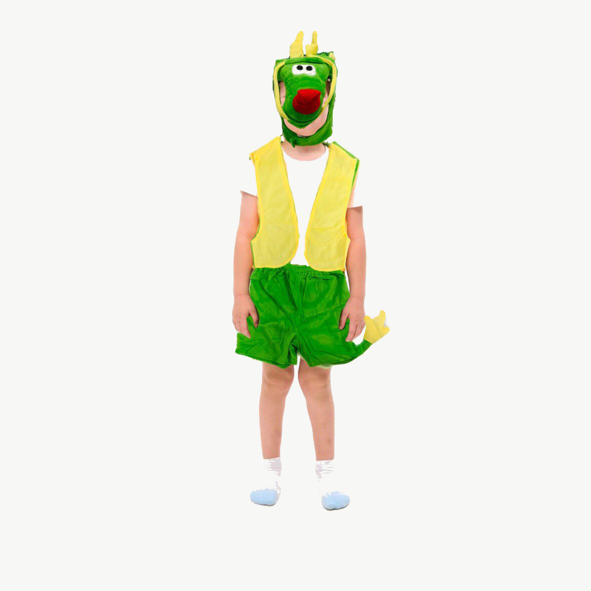 Костюм детский карнавальный Дракон / Динозавр зеленый