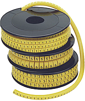 Маркер кабельный МК1-2.5мм символ "В" (1000шт/упак) IEK