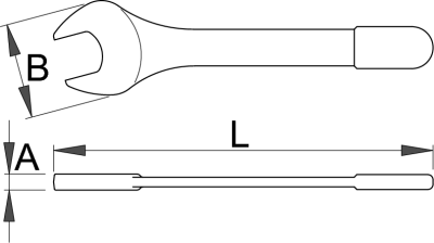 Ключ рожковый односторонний изолированный - 110/2VDEDP UNIOR - фото 3 - id-p112818760