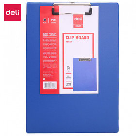 Папка-планшет DELI, А4, 0,18 мм, синяя