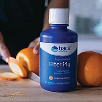 Fiber 14 g, 444 ml, Trace minerals Orange