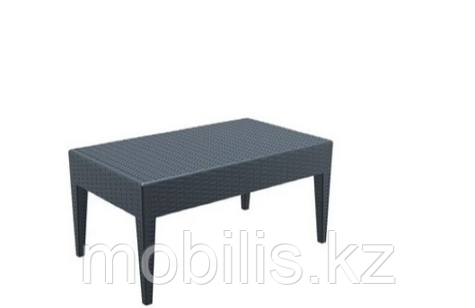 Садовый стол из ротанга Mobilis ST302 серый