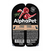 AlphaPet Влажный корм для кошек Ягненок и сердце