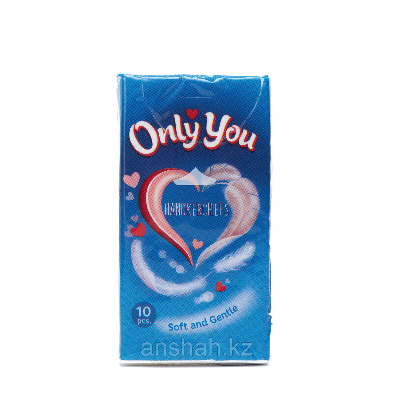 Бумажные платочки "Only You", белые, 10 шт