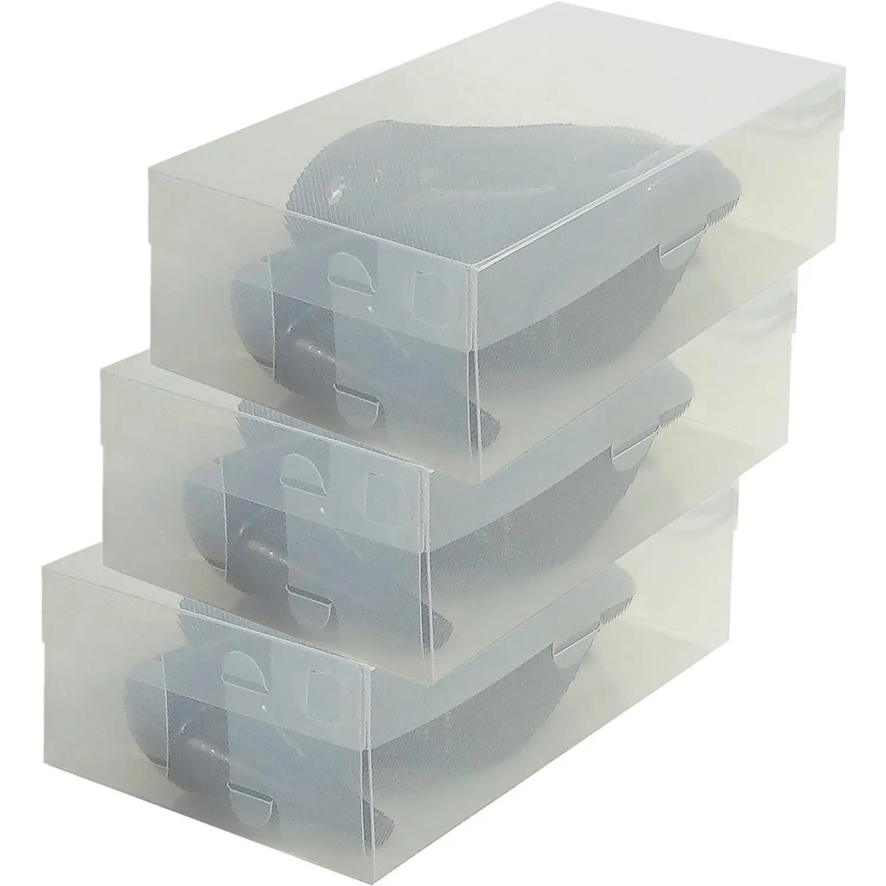 Набор прозрачных пластиковых коробов-органайзеров 3 шт. (4925)