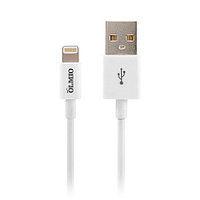 Кабель OLMIO USB 2.0 - Lightning, для Apple iPhone-iPod-iPad, 1м, белый