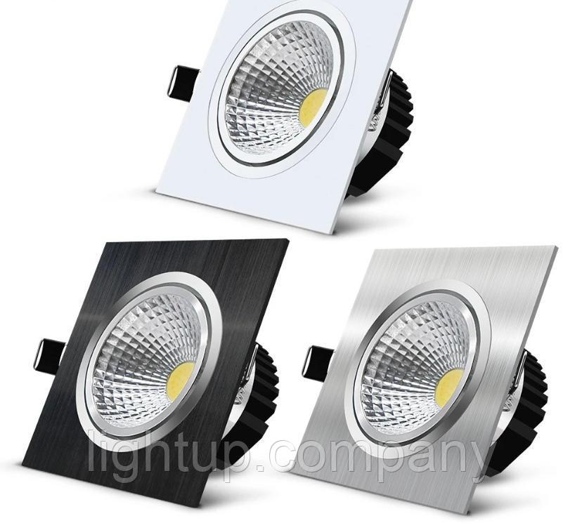 LightUPТочечный встраеваемый светильник спот квадратный