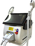 Портативный аппарат 2в1 EM-COSMETOLOGY 0021 лазерная эпиляция, удаление татуировок белый