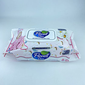 Влажные салфетки  "Flovell Care" "Euromix"   100 шт