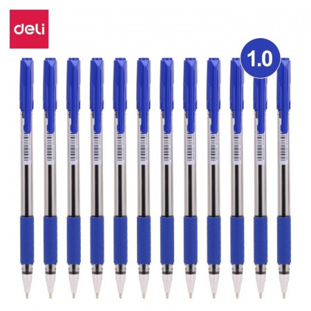 Ручка шариковая DELI "Arrow" Q1730, 1 мм, синяя - фото 1 - id-p112846116