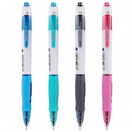 Ручка шариковая DELI "Arris Q18" автоматическая, 0,7 мм, синяя - фото 2 - id-p112846151