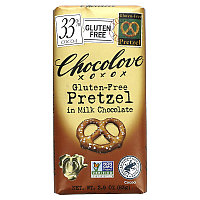 Chocolove, Бельгийский Молочный шоколад Крендель (без глютена), 33% какао (83 г)