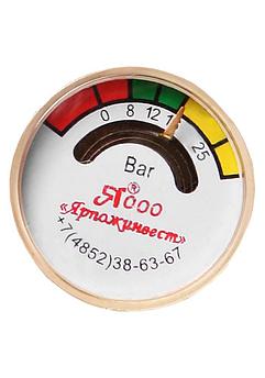 Манометр к порошковому огнетушителю (резьба М8х1, с сеткой)