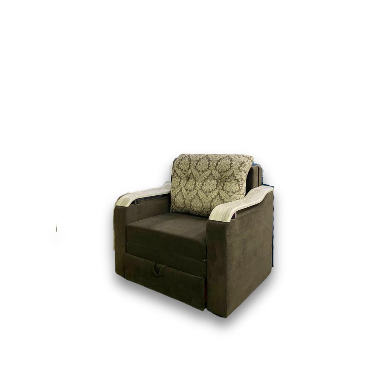 Диван кресло "Биатрис" цвет коричневый, велюр - фото 2 - id-p112846577