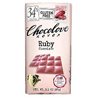 Chocolove, Бельгийский Рубиновый шоколад (Ruby chocolate) 34% какао (87 г)
