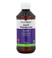Natrol жидкий мелатонин, ягодный вкус, 2,5мг, 237мл