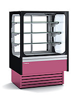 Витрина холодильная напольная кондитерская Coreco VSS 6-9-RG, с 3 полками, с подсветкой