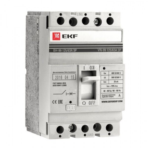 Выключатель нагрузки ВН-99 160/160А 3P EKF PROxima | sl99-160-160 | EKF - фото 1 - id-p112850775