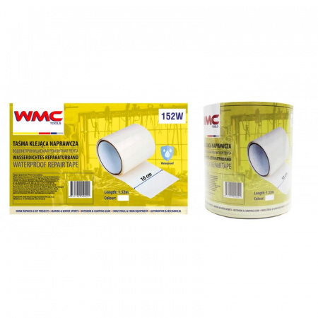 WMC tools Лента водонепроницаемая ремонтная ПВХ 10смх1.52м (белая) WMC TOOLS /WMC-152W - фото 1 - id-p112881884