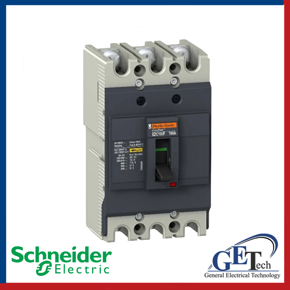 Автоматический выключатель силовой EZC250F 18KA 400 B 3П/3T 125А, 160А, 200А Schneider Electric Merlin Gerin