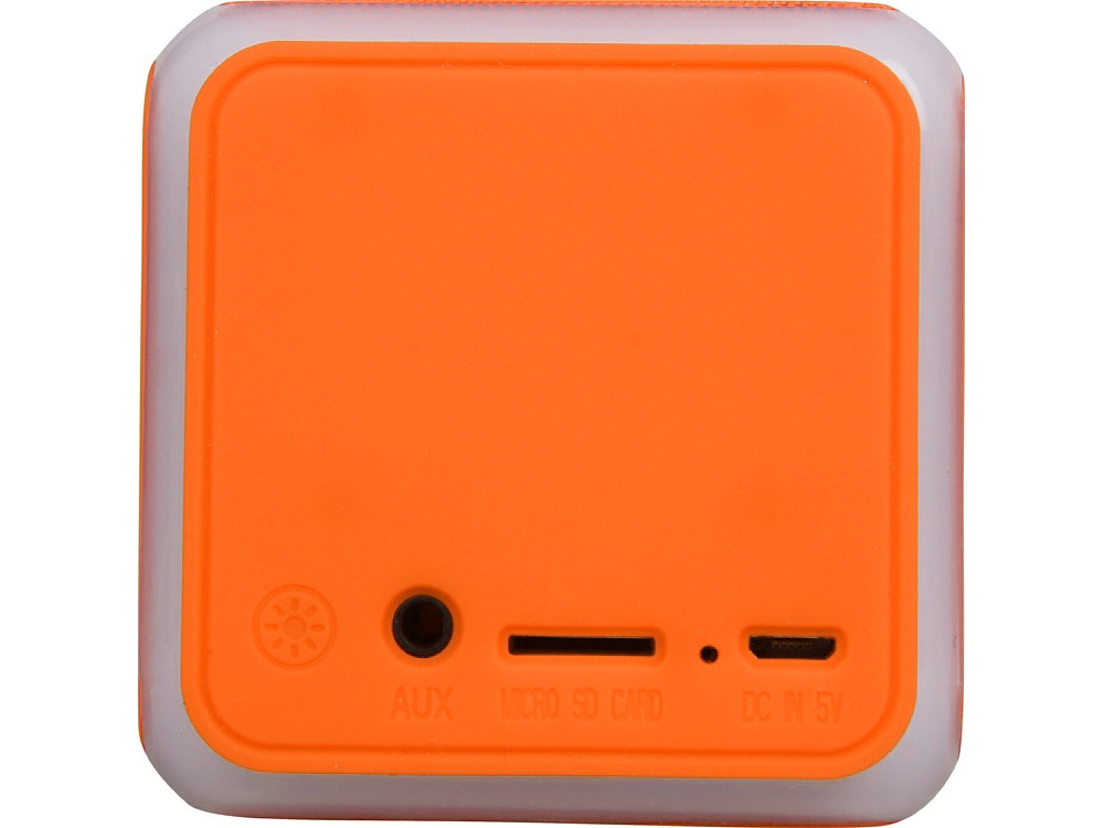 Портативная колонка Cube с подсветкой, оранжевый - фото 6 - id-p111789371