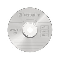 Диск DVD+R Verbatim (43500) 4.7GB 25штук Незаписанный