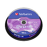 Диск DVD+R Verbatim (43498) 4.7GB 10штук Незаписанный, фото 2