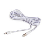 Интерфейсный кабель LDNIO Lightning LS543 2м/3м 2,1A Белый, фото 2