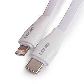 Интерфейсный кабель LDNIO Type-C to Lightning LC131-I 1м 30W Белый