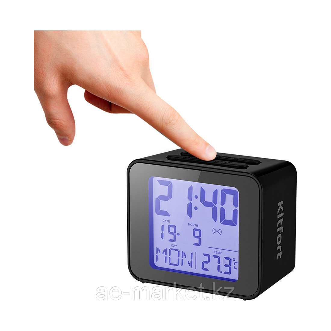 Часы с термометром Kitfort КТ-3303-1 черный - фото 2 - id-p112806280