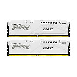Комплект модулей памяти Kingston FURY Beast White EXPO KF552C36BWEK2-32 DDR5 32GB (Kit 2x16GB) 5200M, фото 2