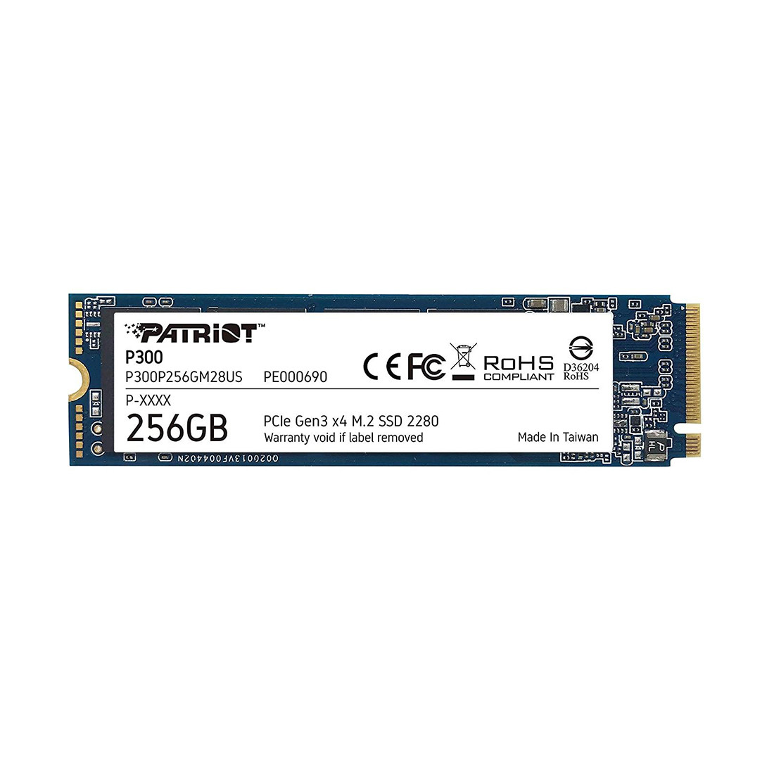 Твердотельный накопитель SSD Patriot P300 256GB M.2 NVMe PCIe 3.0x4 - фото 2 - id-p112892020