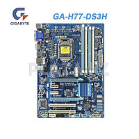 Материнская плата Gigabyte S-1155 GA-H77-DS3H 4xDDR3/2xPCI-E x16/2PCI/DVI, HDMI, USB 3.0 б.у