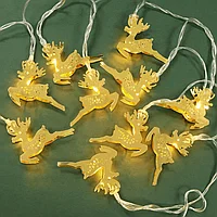 Гирлянда олени 3 метра золотистая