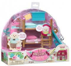 Игровой набор Li`l Woodzeez Двухъярусная кровать для детской комнаты