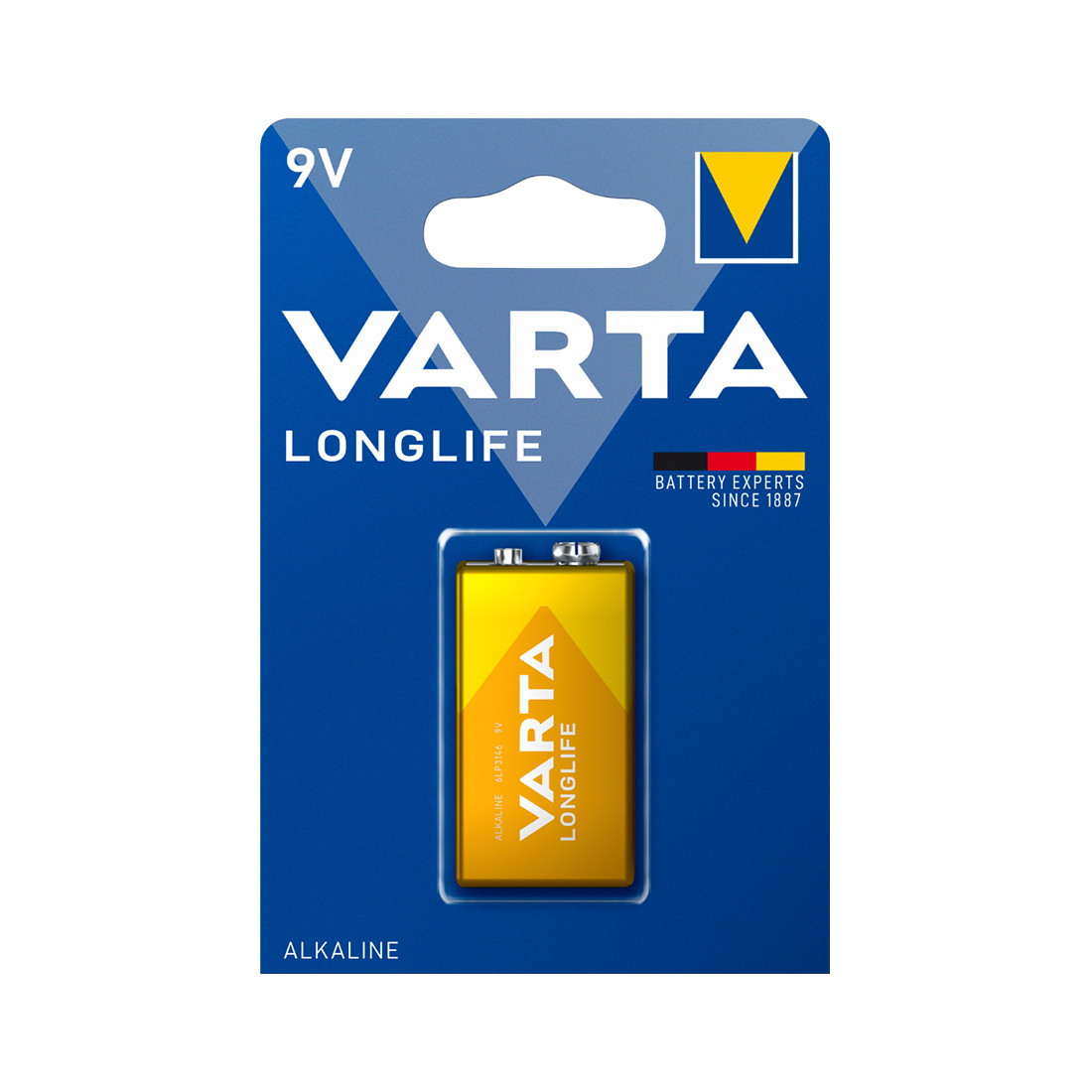 Батарейка VARTA Longlife 9V - 4122 6LP3146 (1шт) 2-006502 - фото 1 - id-p112902548
