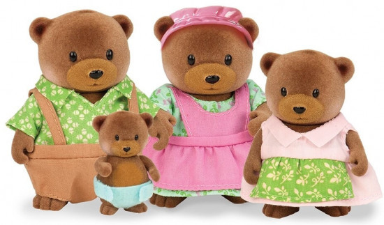 Набор фигурок Li'l Woodzeez Семья Медведей