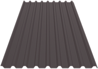 Профнастил заборный с-20 матовый цвет оксид меди (RAL 8019)